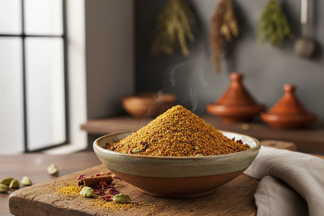 Ras el hanout in een kom
