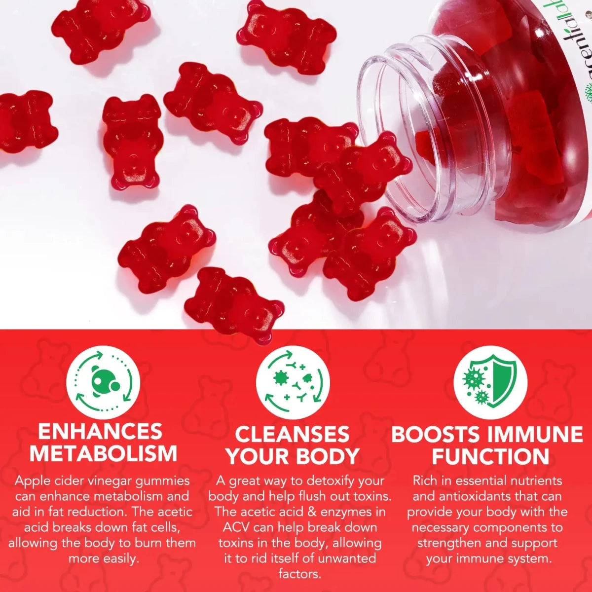 Golden Nuts Appelazijn Gummies - 60 Vegan Capsules Met 1000 Mg Per Dag, Voor Gezondheid En Welzijn - Golden Nuts