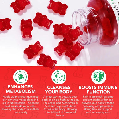 Golden Nuts Appelazijn Gummies - 60 Vegan Capsules Met 1000 Mg Per Dag, Voor Gezondheid En Welzijn - Golden Nuts