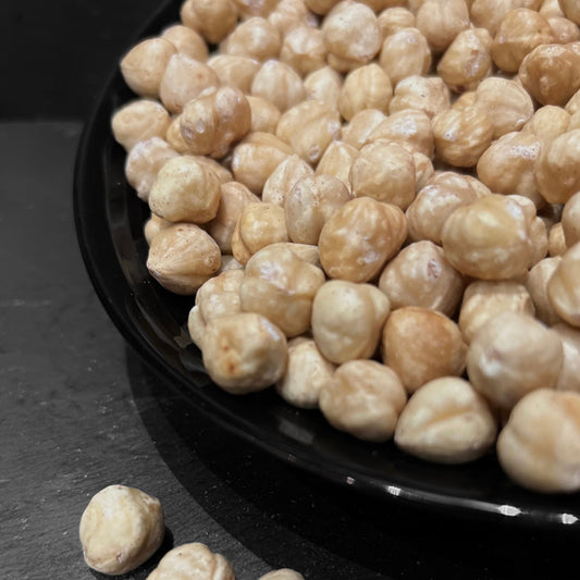 Heerlijke gebrande hazelnoten van Mijn winkel, perfect voor een knapperige snack of in gerechten. Hazelnoten Gebrand vol natuurlijke smaak.