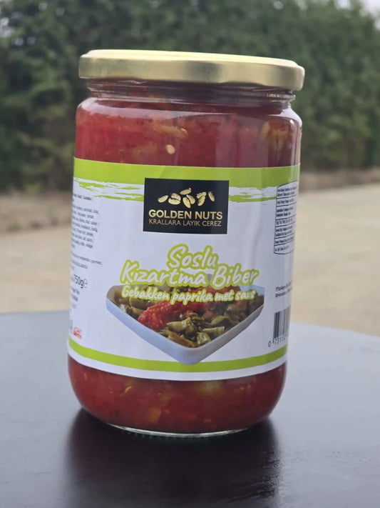Geroosterde Paprika in tomatensaus - Golden Nuts
