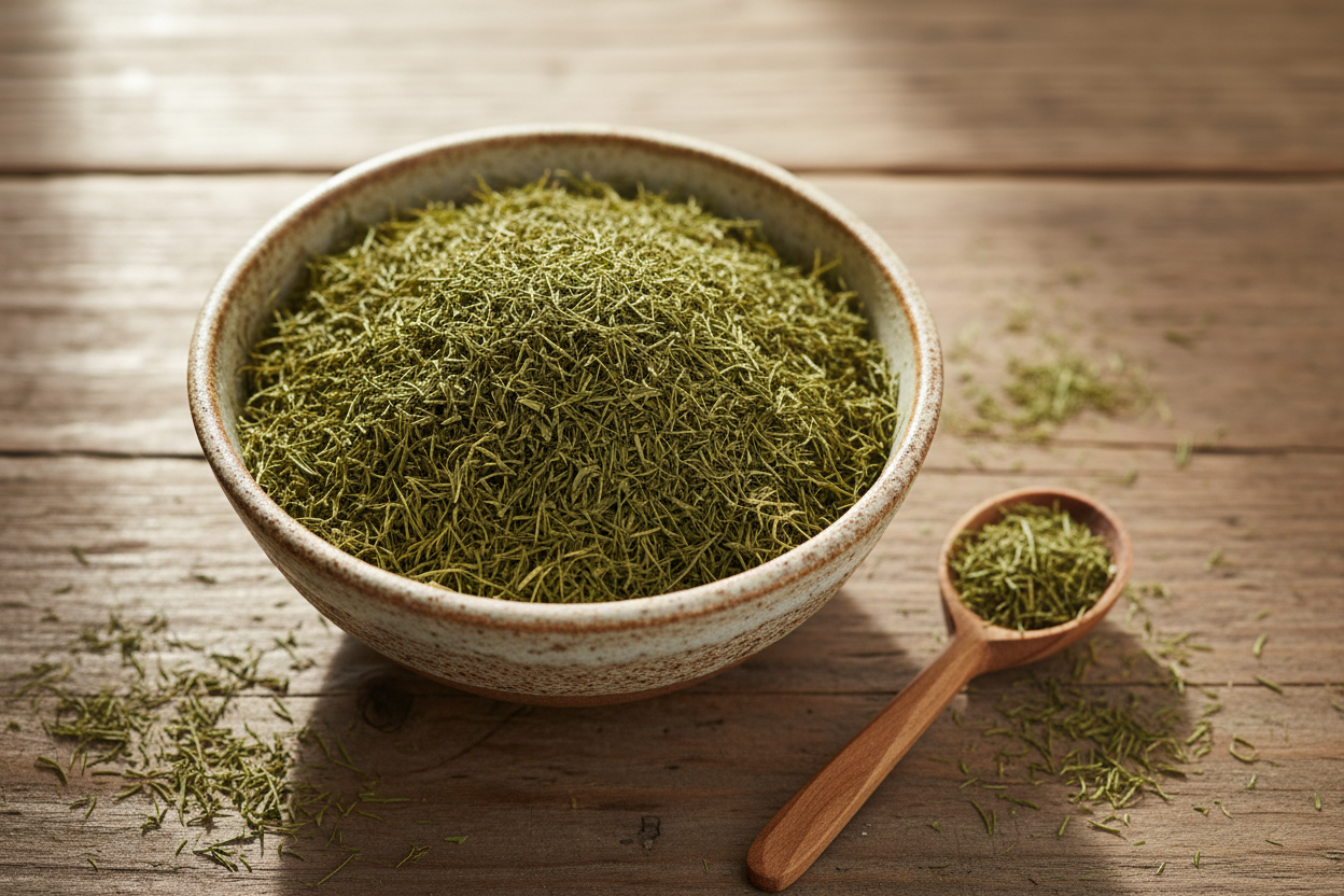 Gedroogde Dille in een kom